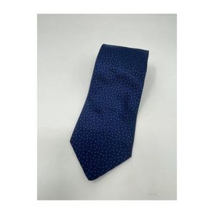 Tino Cosina 100% Silk Necktie Italy Blue Polka dots 59x3.85"